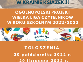 Wielka Liga Czytelników dla przedszkoli i szkół specjalnych