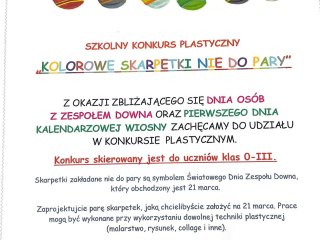 "Kolorowe skarpetki nie do pary"