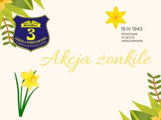 Akcja społeczno- edukacyjna Żonkile 2023