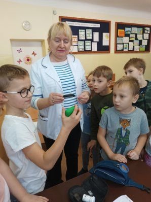 Lekcja o cukrzycy w ramach Projektu Edukacyjno- Społecznego "Każdy inny- wszyscy równi"