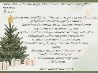 Życzenia bożonarodzeniowe 