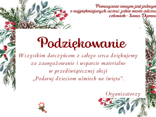 Podziękowanie