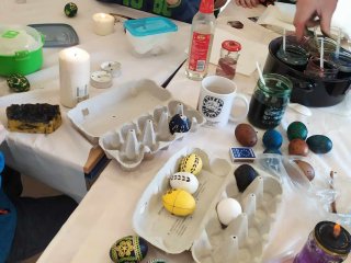 Pisanki- jajka woskiem malowane