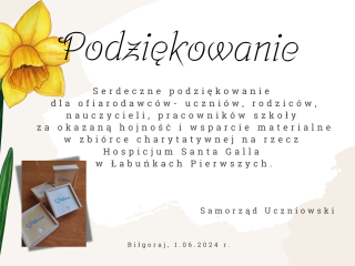 Podziękowanie