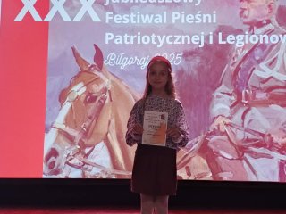 Sukces naszych uczennic na XXX Festiwalu Pieśni Patriotycznej i Legionowej