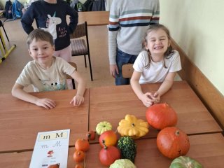 „LITERKI W AKCJI” – JESIENNE ZADANIE KLASY 1a