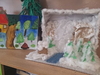 Pejzaż zimowy – konkurs plastyczny